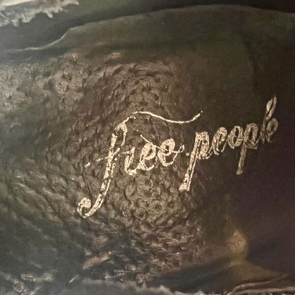 Free People Women's Hybrid Black Leather Strappy Heeled Bootie Size 9 (EU 39) - Picture 9 of 10